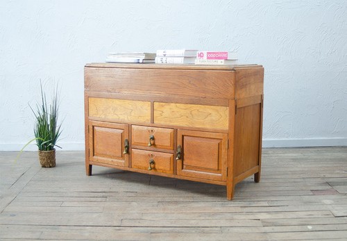 Oak arts crafts mule chest - crafts,
