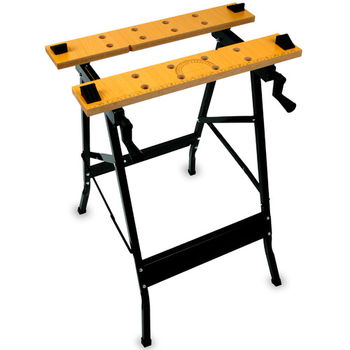 Foldable wooden workbench - wooden,