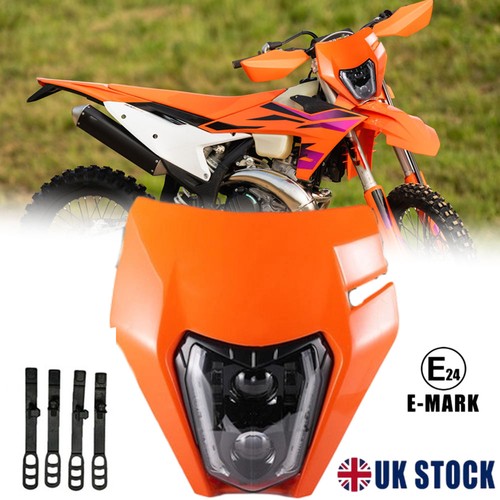 Led headlight orange fairing - +,
