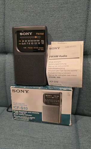 Vintage sony icf s10 am - icf-s10, fm/am