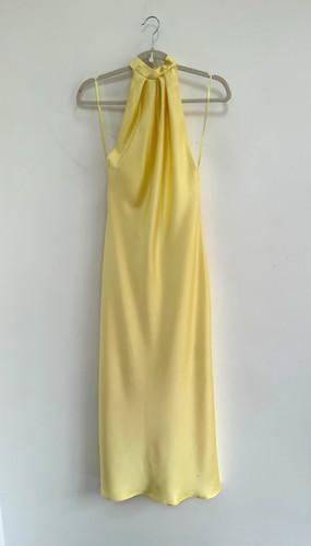 Zara midi dress - dress, yellow