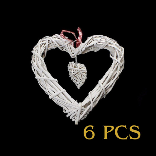 Rattan heart wreath garden - wreath,