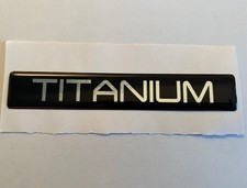 TITANIUM CAR BOOT WING BADGE