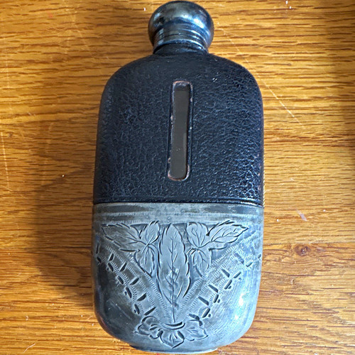 Vintage hip flask for liquor - vintage,