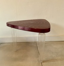 A Vintage Ikea Bolso Perspex Table