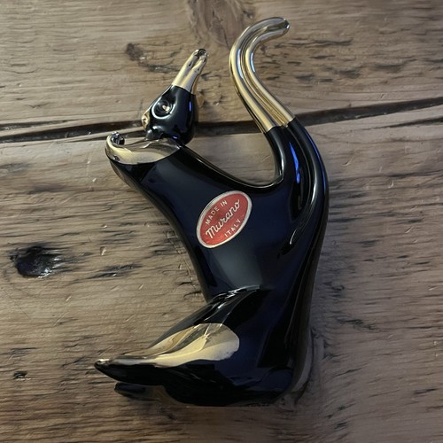 Vintage black gold murano - vintage,