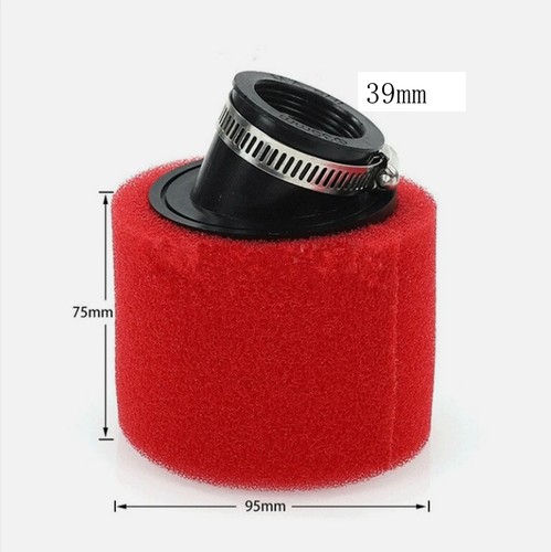 Angled red 39mm pit - dirt, bike