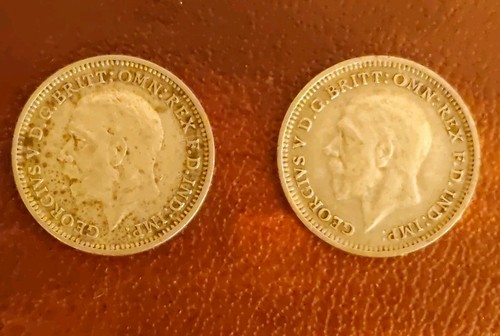 Two silver coins george - silver, coins!