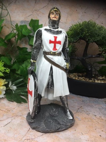 Templar knight standing with - standing,