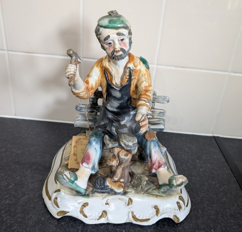 Large capodimonte tramp figure - tramp,