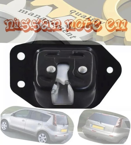Nissan note tailgate - lock, boot