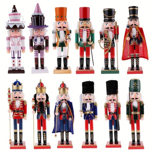 Hand painted wooden nutcracker - wooden,