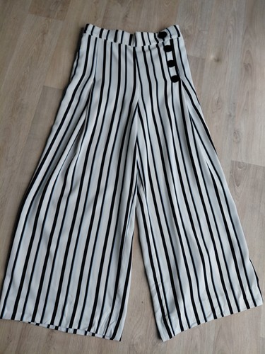 Zara striped wide leg - zara, trousers