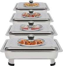 4pc Stainless Steel Chafing