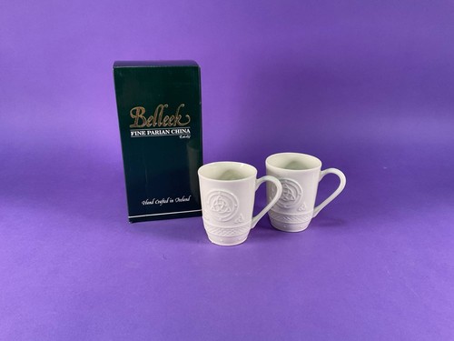 Belleek celtic 10oz mugs - celtic, (set