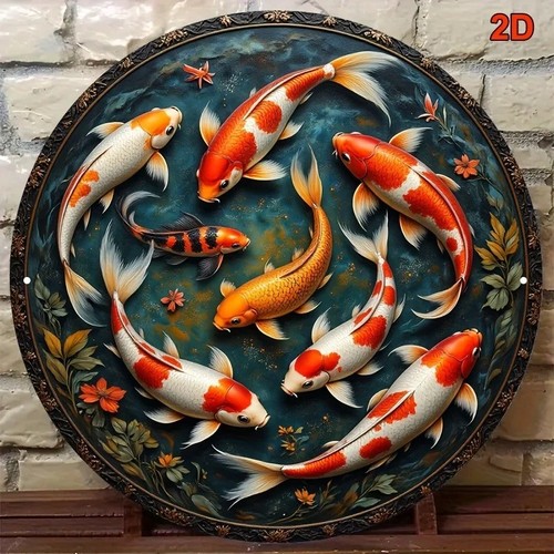 Carp metal wall - wall, art
