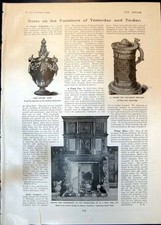 Old Furniture Vase Palissy Ware Poison Cup 16Th Century Overmantel 19