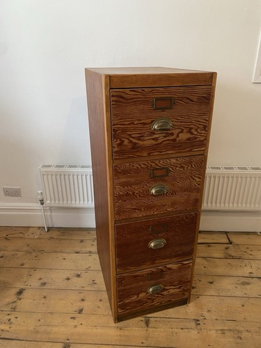 Antique wooden filing cabinet - filing,