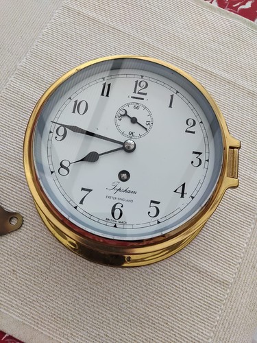 Nautical ships brass clock - ships,