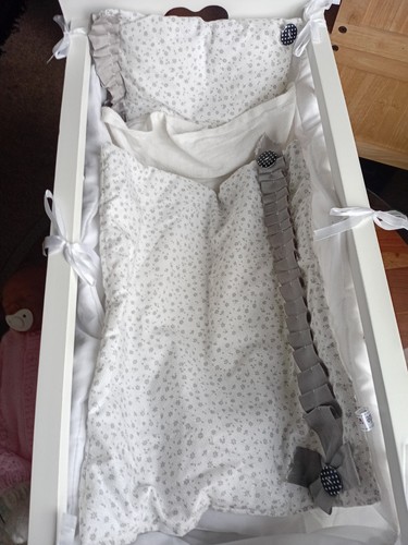 White cot bed - cot,