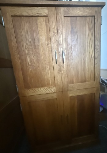 Hideaway oak desk - hideaway,