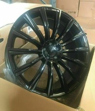 Black x4 22" Mercedes Premium Turbine Style Alloys ML GL GLE GLS 10J ET40 5x112