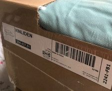 Ikea Vinliden Cover Set for 3 Seat Sofa w/Chaise Longue in Hakebo Turquoise Blue