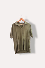 Vintage Lacoste chemise khaki green men's polo shirt XL| SKU 2669