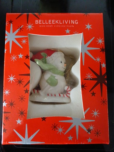 Belleek living holiday snowman - belleek,