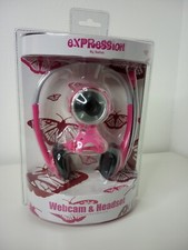 SAITEK WEBCAM & HEADSET - PINK NEW IN BOX