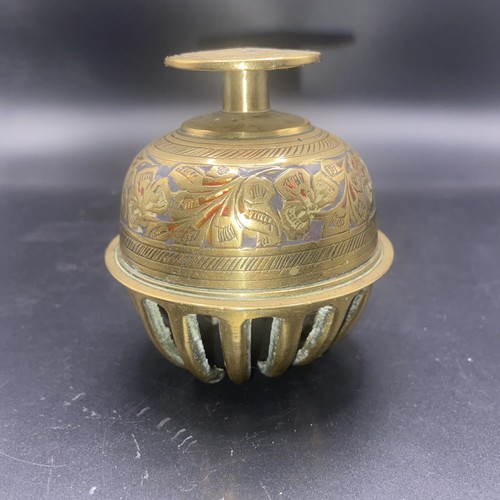 Vintage ornate indian brass - vintage,