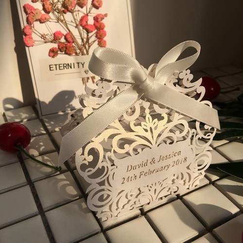 Personalised name date - personalised, scallop