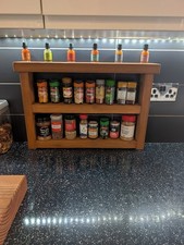 Rustic Handmade Spice Rack -