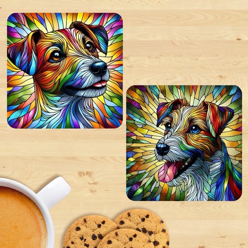 Jack russell terrier - terrier, coasters