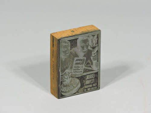 Antique letterpress type block - letterpress,