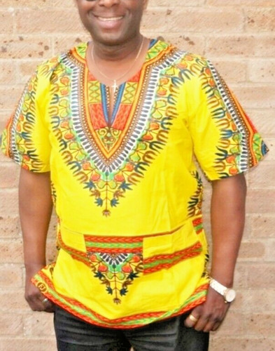 Yellow african dashiki - yellow,