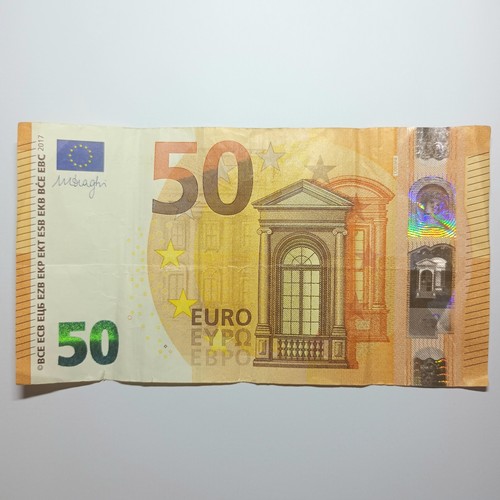 Euro banknote leftover - 50,