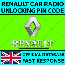 Renault radio unlocking pin - renault,