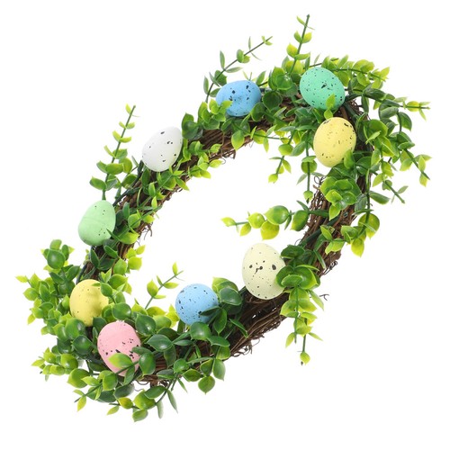 Pastel egg easter wreath - pastel,