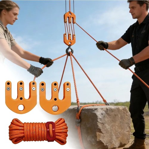 Portable hoist block tackle - hoist, &