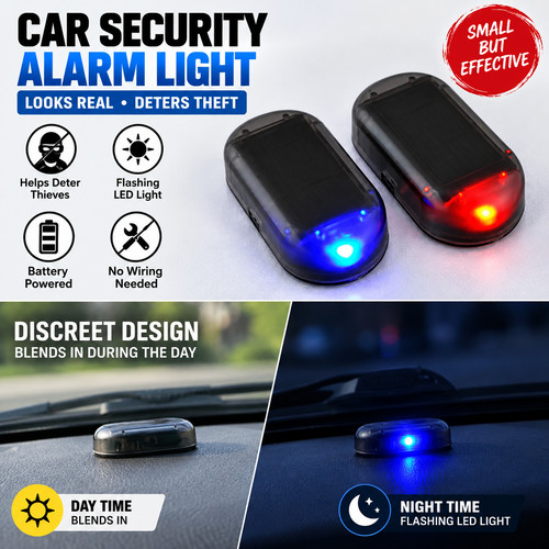 Solar power car led fake - car, dummy