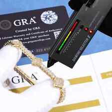 5ct Tennis Bracelet 18k Gold Diamond Test Pass Lab-Created VVS1/D/Excellent 18cm