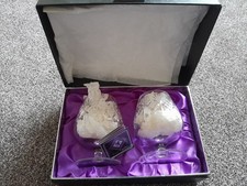 Vintage Edinburgh International Hand Cut Lead Crystal Brandy Glasses – Pair