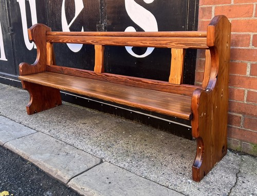 Antique victorian church pew - antique,