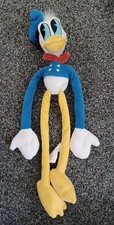 Disney Parks Exclusive Donald Duck Big Long Feet Plush Toy Hoop & Loop Hands 