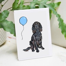 Black Cocker Spaniel Birthday Card - Black Cocker Spaniel Card