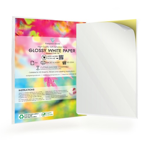 White glossy self - white,