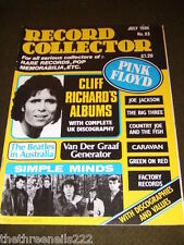 RECORD COLLECTOR #83 - VAN DER GRAAF GENERATOR - JULY 1986 