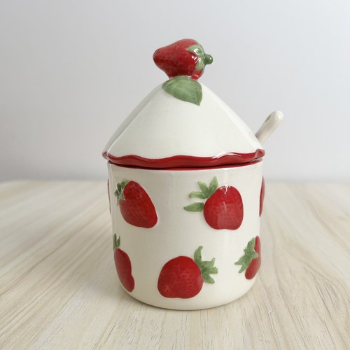 Ceramic strawberry jam - ceramic,