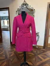 Zara Hot Pink Waist Belt Blazer. Size 10